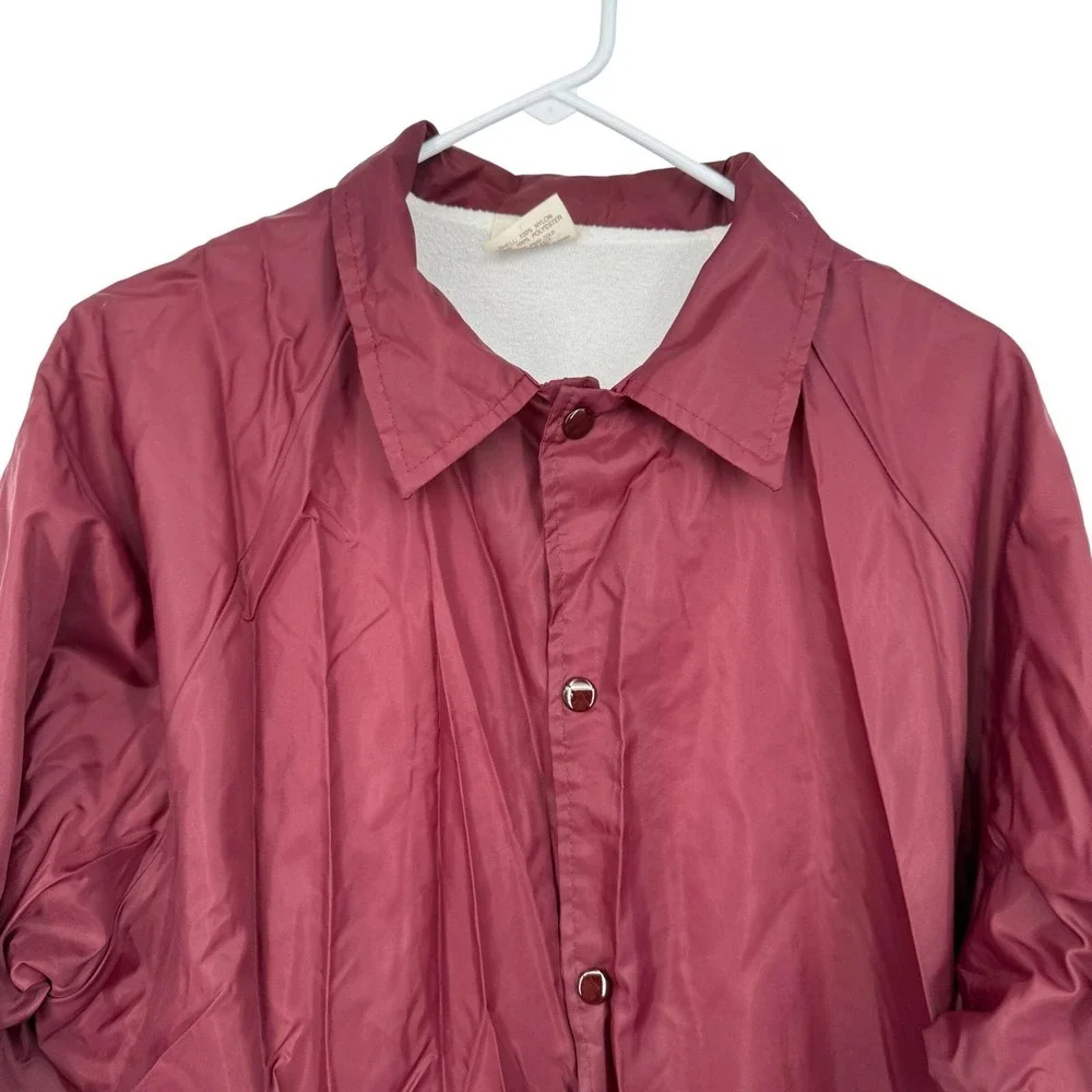 Auburn Sportswear Mens Burgundy Elks BPOE 829 Bingo Coach Jacket Size L‎ USA